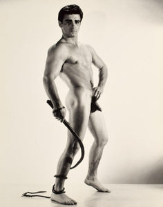Bruce of LA Vintage Nude Muscular Male with Whip 1960s Homoerotic Gay  Interest - 17 x 22 Art Print - 2096