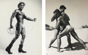 Bruce of LA Nude Black Males & Males Wrestling Gay Interest - 17" x 22" Art Print - 2120