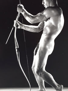 Bruce Bellas of LA 1960s Nude John Manning Bow Arrow Gay Interest Homoerotic - 17"x22" Print - 2123