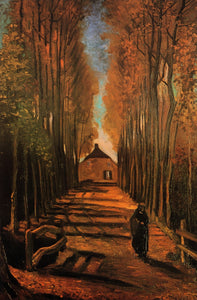 Vincent van Gogh - Avenue of Poplars in Autumn (1884) - 17" x 22" Fine Art Print