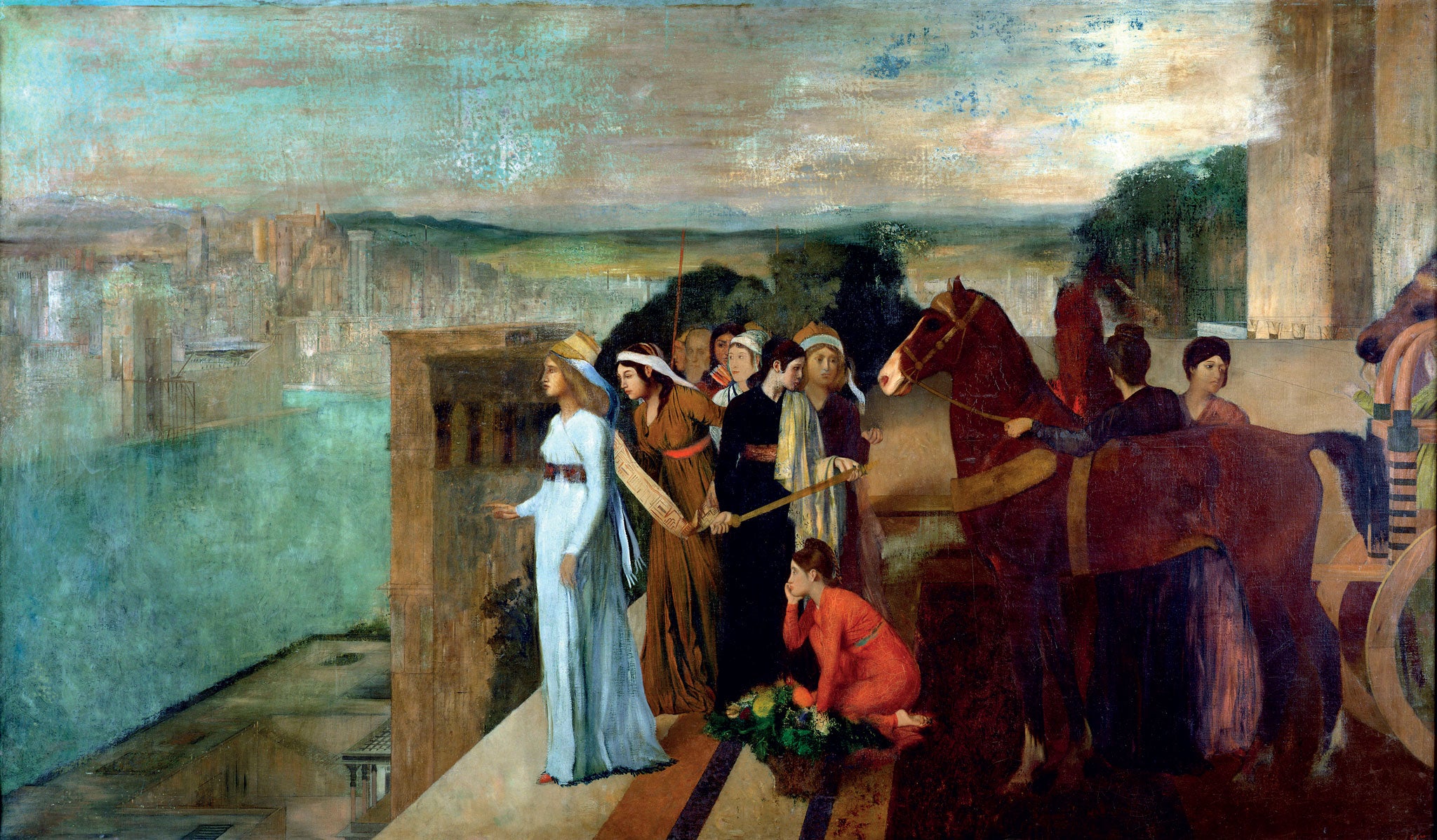 Edgar Degas - Semiramis Building Babylon (1861) - 17" x 22" Fine Art Print