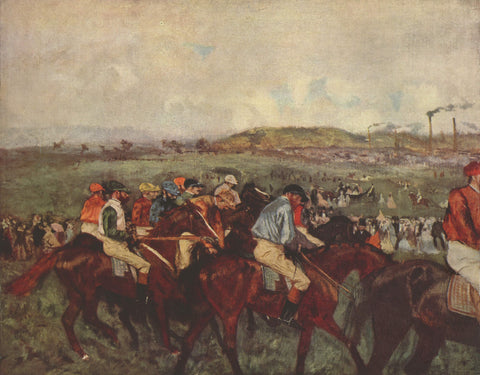 Edgar Degas - Gentlemen Jockeys before the Start 1862 - 17" x 22" Fine Art Print