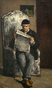 Paul Cézanne - The Artist's Father Reading his Newspaper (1866) - 17"x22" Art Print