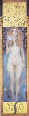 Gustav Klimt - Nuda Veritas (1899) Signed - 17" x 22" Fine Art Print