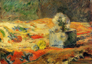 Paul Gauguin - Flowers and Carpet (1881) - 17" x 22" Fine Art Print