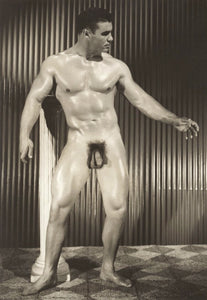 Bruce of LA Vintage Nude Keith Stephan Sculpture Pose Homoerotic Gay Interest - 17" x 22" Art Print - 2268