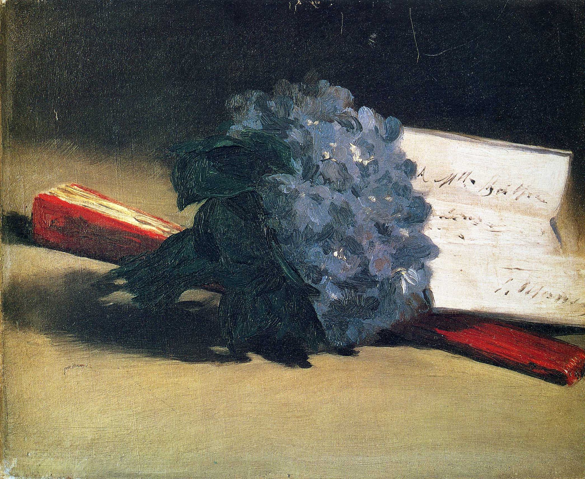 Edouard Manet - Bouquet of Violets (1872) Signed - 17" x 22" Fine Art Print