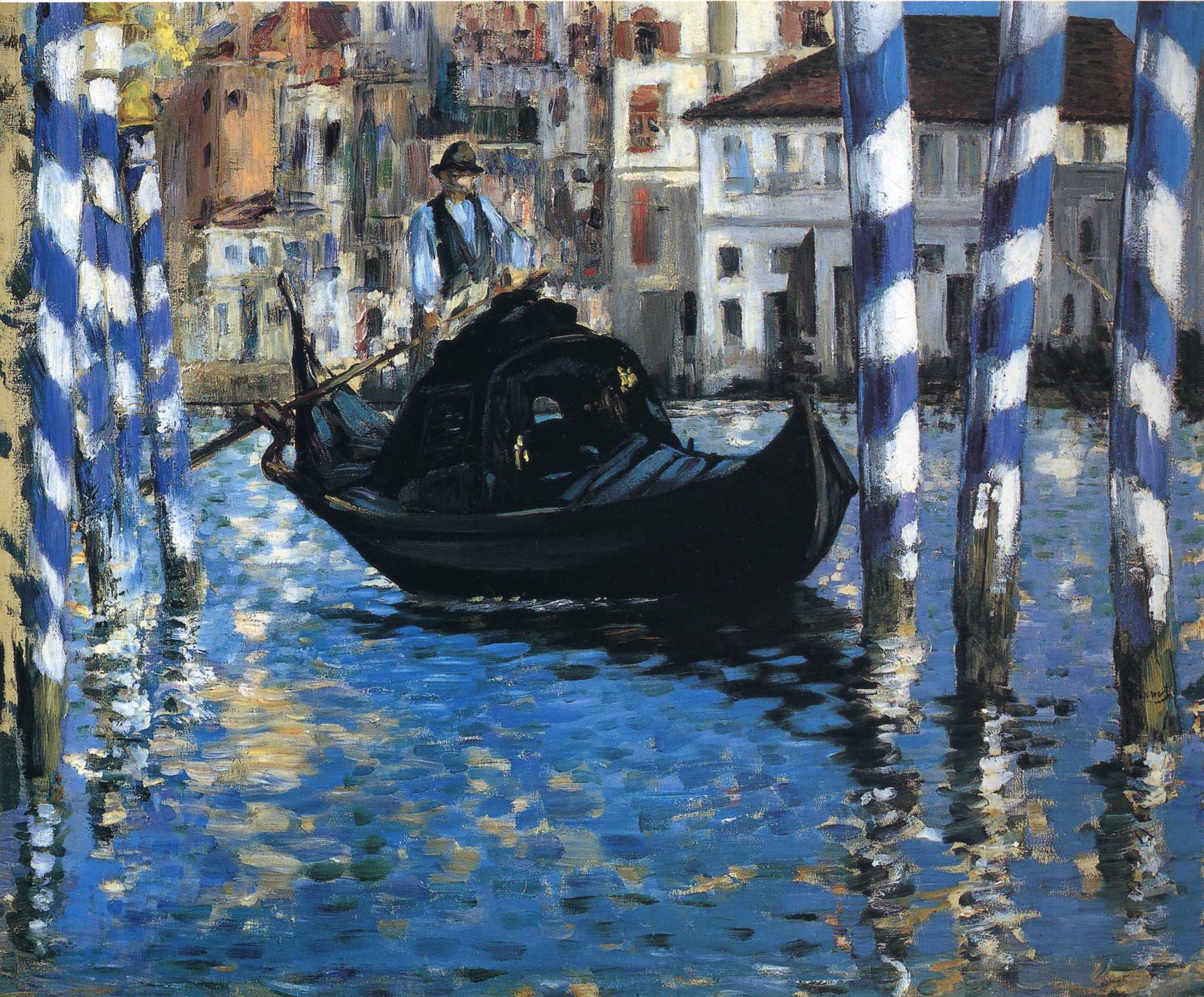 Edouard Manet - The Grand Canal of Venice. Blue Venice 1875 - 17" x 22" Art Print