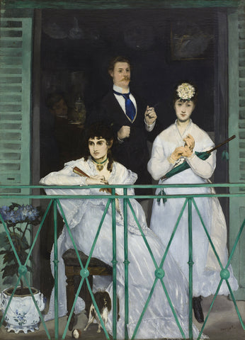 Edouard Manet - The Balcony (1868-69) Signed - 17" x 22" Fine Art Print