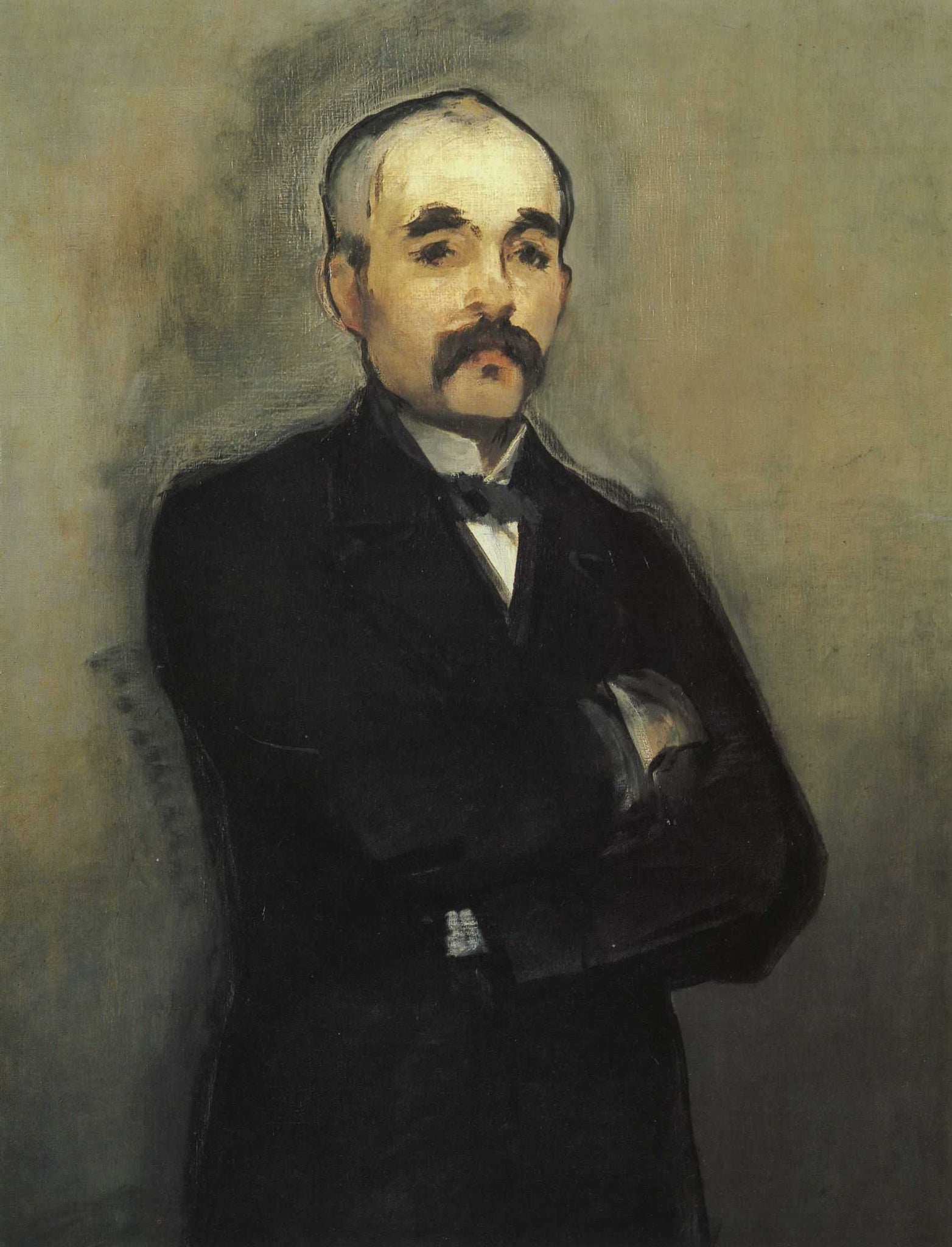 Edouard Manet - Portrait of Georges Clemenceau (1879) - 17" x 22" Fine Art Print