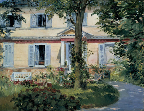 Edouard Manet - The House at Rueil (1882) - 17" x 22" Fine Art Print