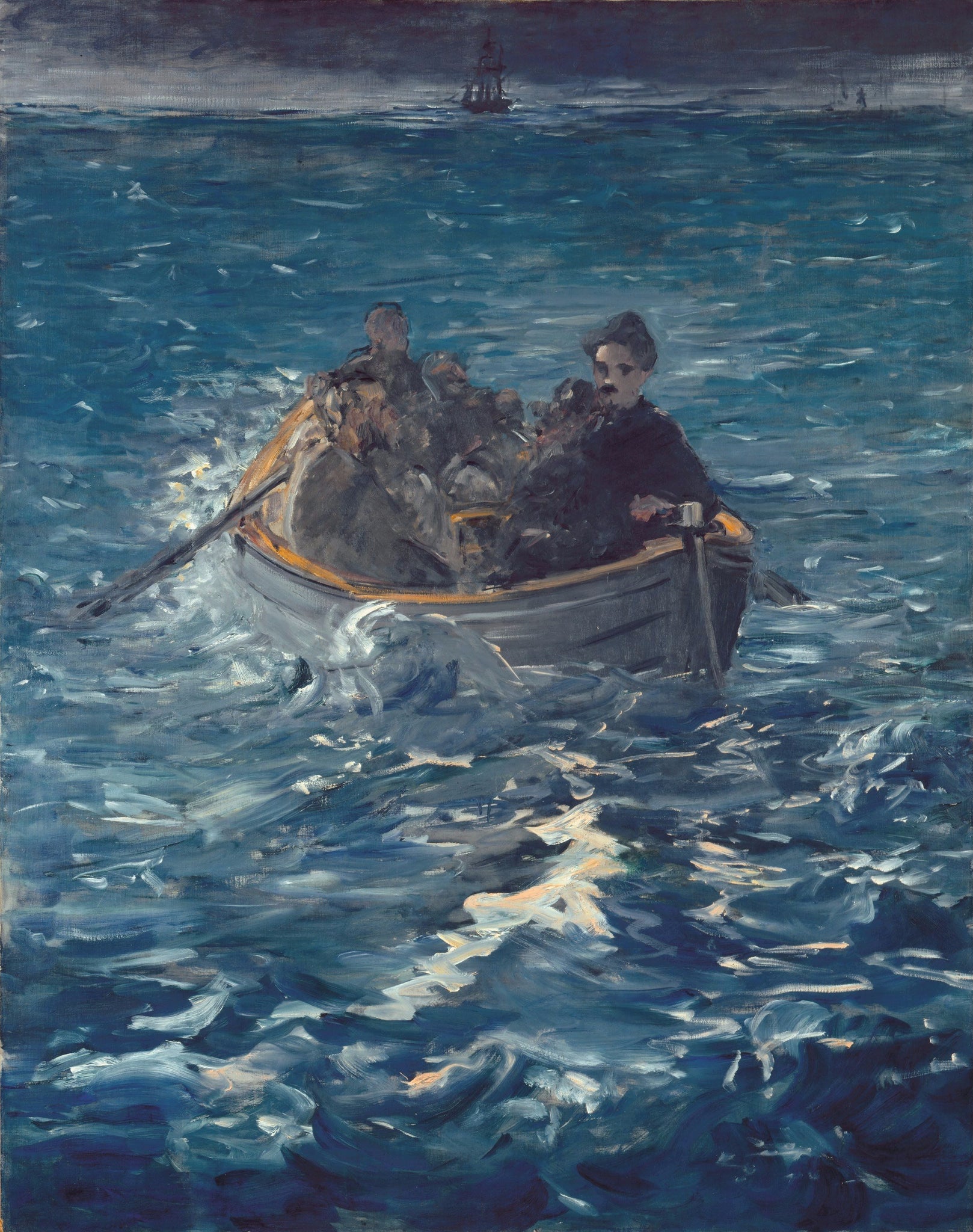 Edouard Manet - Rochefort's Escape (1881) L'evasion de Rochefort - 17" x 22" Fine Art Print