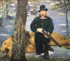 Edouard Manet - Mister Pertuiset, The Lion Hunter (1881) - 17" x 22" Fine Art Print