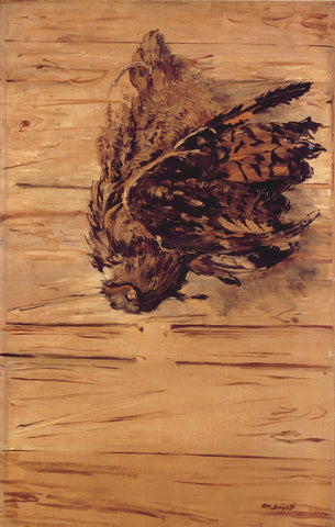 Edouard Manet - Dead Eagle Owl (1881) Signed - 17" x 22" Fine Art Print