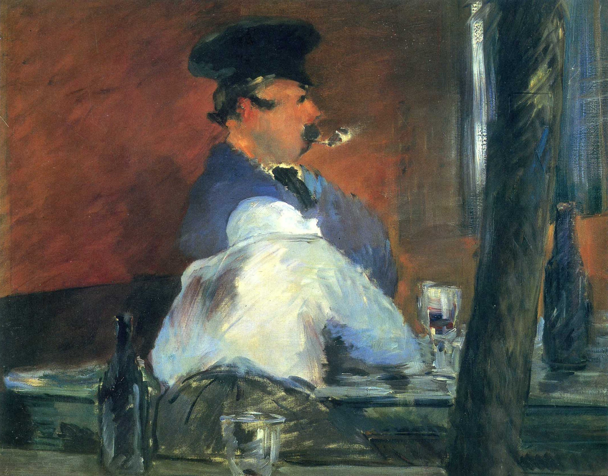 Edouard Manet - The Bar (1878) Schenke - 17" x 22" Fine Art Print