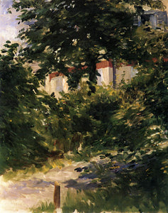 Edouard Manet - Garden Path in Reuil (1882) Gartenweg - 17" x 22" Fine Art Print