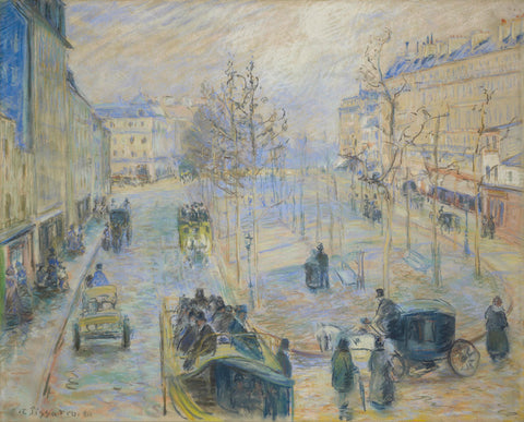 Camille Pissarro - Le boulevard de Clichy (1880) Signed - 17" x 22" Fine Art Print