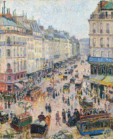 Camille Pissarro - Rue Saint-Lazare (1893) Signed - 17" x 22" Fine Art Print