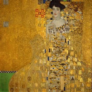 Gustav Klimt - Portrait of Adele Bloch Bauer I (1907) Signed - 17"x22" Fine Art Print