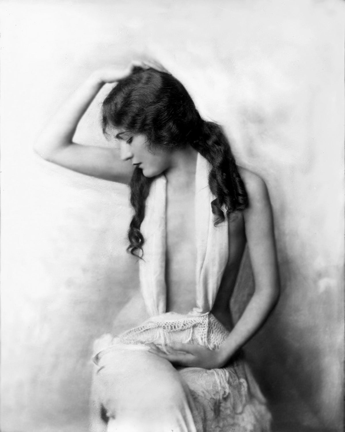 Alfred Cheney Johnston - Gloria Swanson Nude (1920s) Ziegfeld Follies - 17" x 22" Fine Art Print