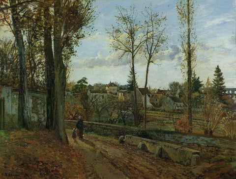 Camille Pissarro - Louveciennes (1871) Signed - 17" x 22" Fine Art Print