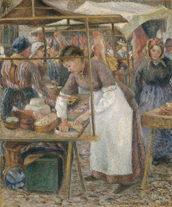 Camille Pissarro - The Pork Butcher La Charcutière (1883) Signed - 17" x 22" Print