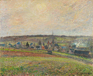 Camille Pissarro - Village of Éragny (1885) Signed - 17" x 22" Fine Art Print