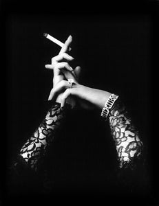 Alfred Cheney Johnston - Hands Holding Cigarette Classy Lace Diamond - 17" x 22" Fine Art Print