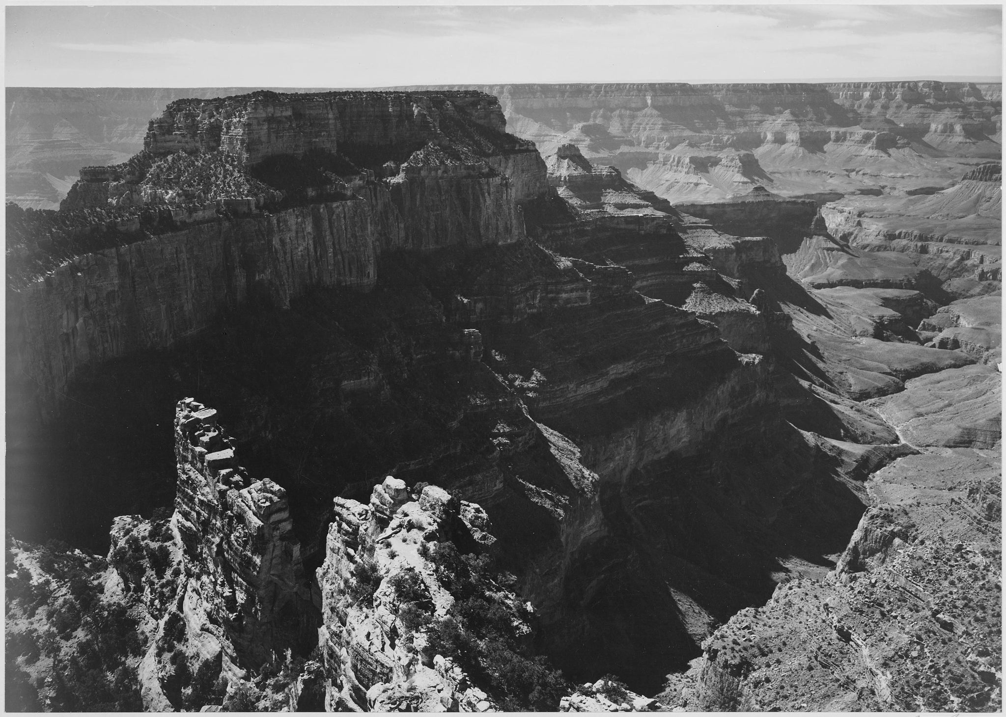 Ansel Adams - Grand Canyon Rock Formation Arizona (1941) - 17" x 22" Fine Art Print