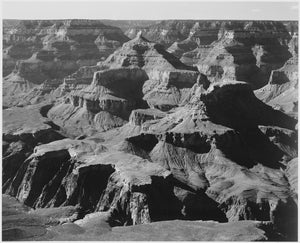 Ansel Adams - Rock Formations Grand Canyon Arizona (1941) - 17"x22" Fine Art Print