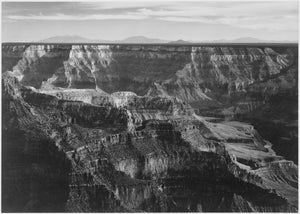 Ansel Adams - Broad View Grand Canyon Horizon Arizona (1941) - 17" x 22" Art Print