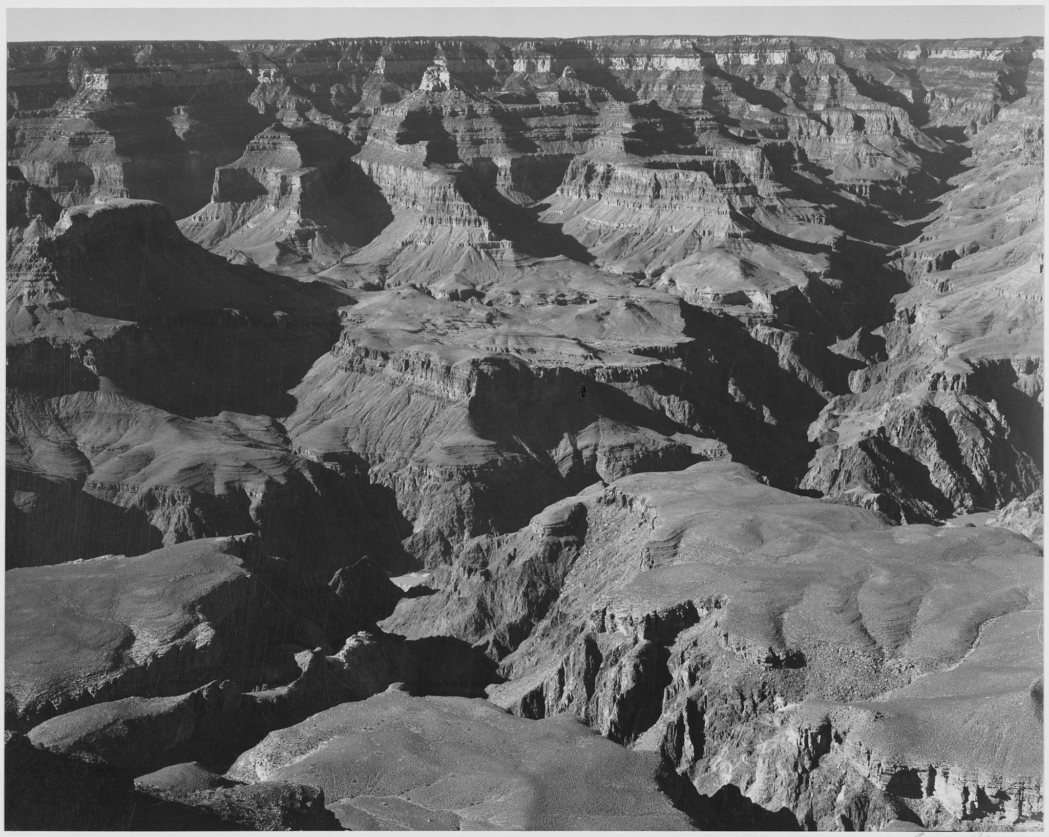 Ansel Adams - Grand Canyon Off Center Ravine (1941) - 17" x 22" Fine Art Print