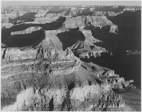 Ansel Adams - Dark Shadows Grand Canyon Arizona (1941) - 17" x 22" Fine Art Print