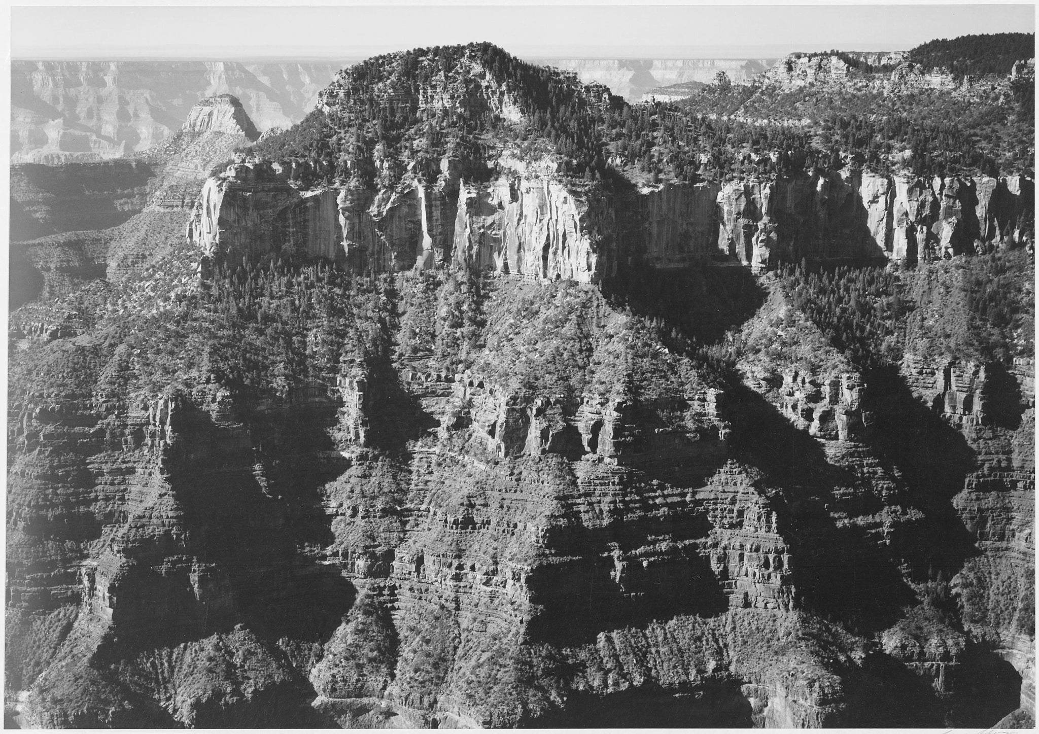 Ansel Adams - Cliff Formation Grand Canyon Arizona (1941) - 17" x 22" Art Print