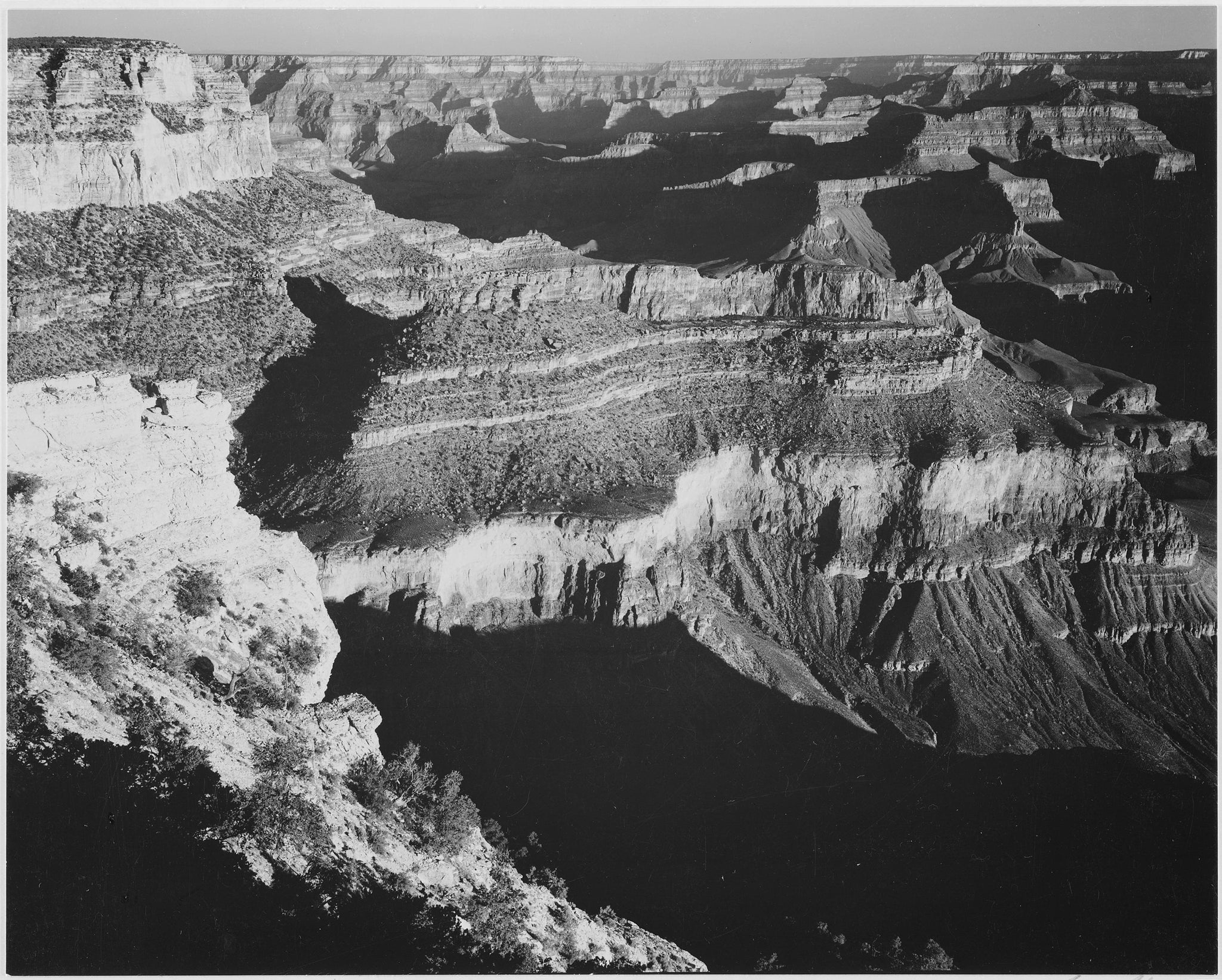 Ansel Adams - View of Grand Canyon Park Arizona (1941) -17" x 22" Fine Art Print