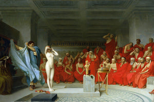 Jean Leon Gerome - Phryne Before the Areopagus (1861) Nude Signed - 17" x 22" Print