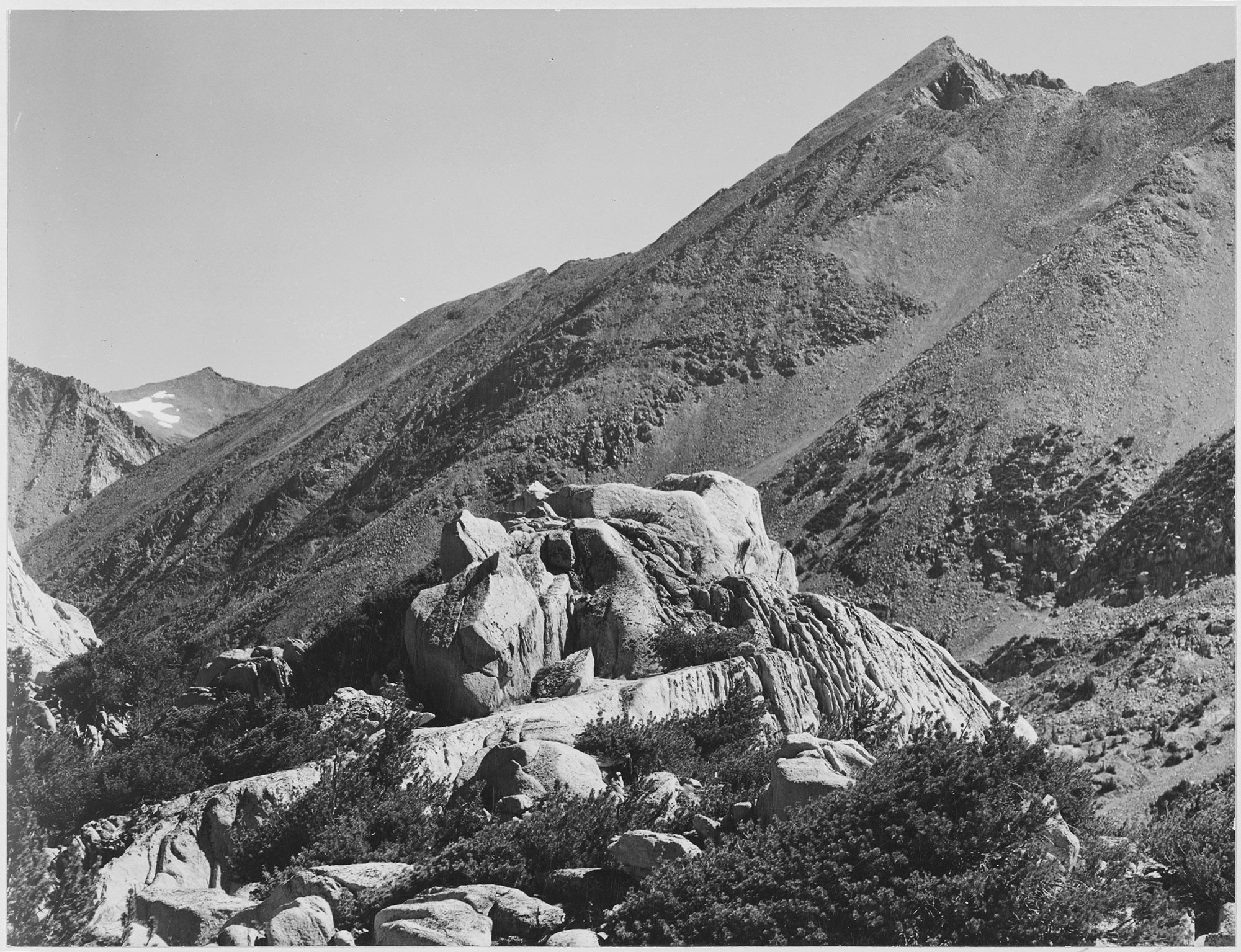 Ansel Adams - Peak Near Rac Lake, King's River Canyon California (1941) - 17"x22"  Fine Art Print