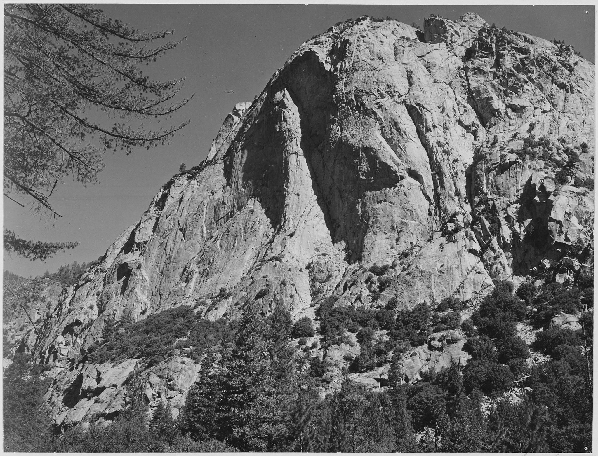 Ansel Adams - North Dome King's River Canyon California (1936) - 17" x 22" Print