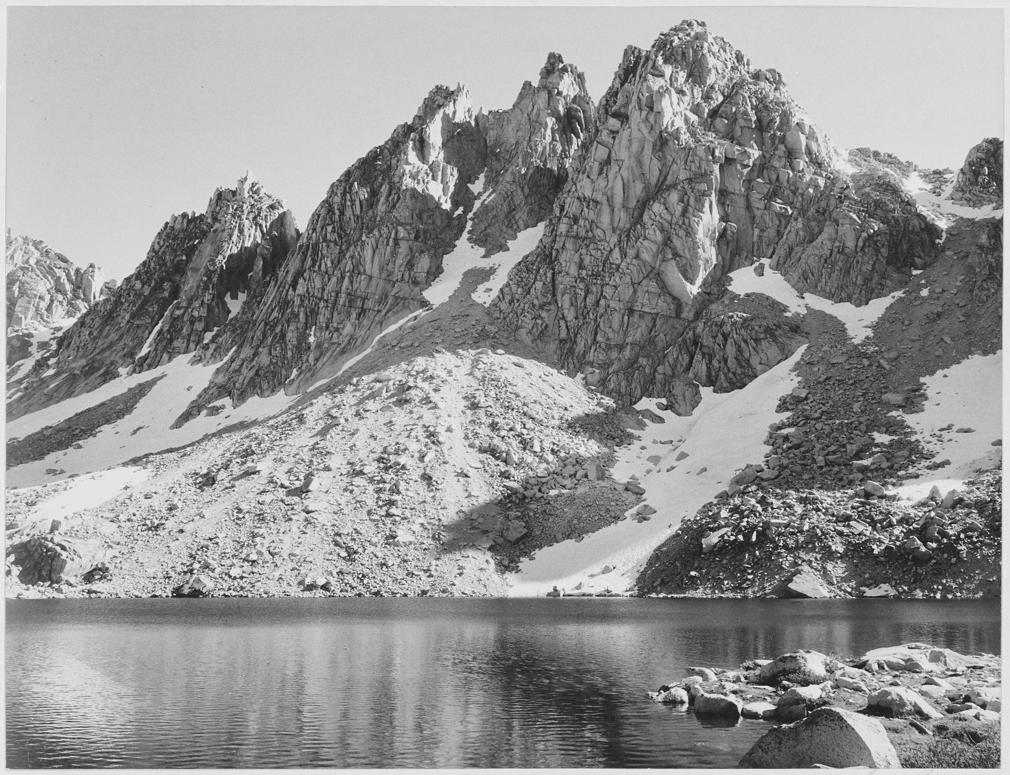 Ansel Adams - Kearsage Pinnacles King's River Canyon (1936) - 17" x 22" Art Print