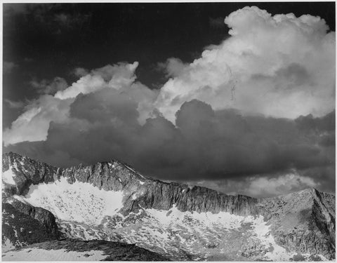 Ansel Adams - Clouds (White Pass) King's River Canyon (1936) - 17" x 22" Art Print