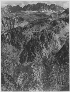 Ansel Adams - North Palisades, Windy Point California (1936) - 17" x 22" Art Print