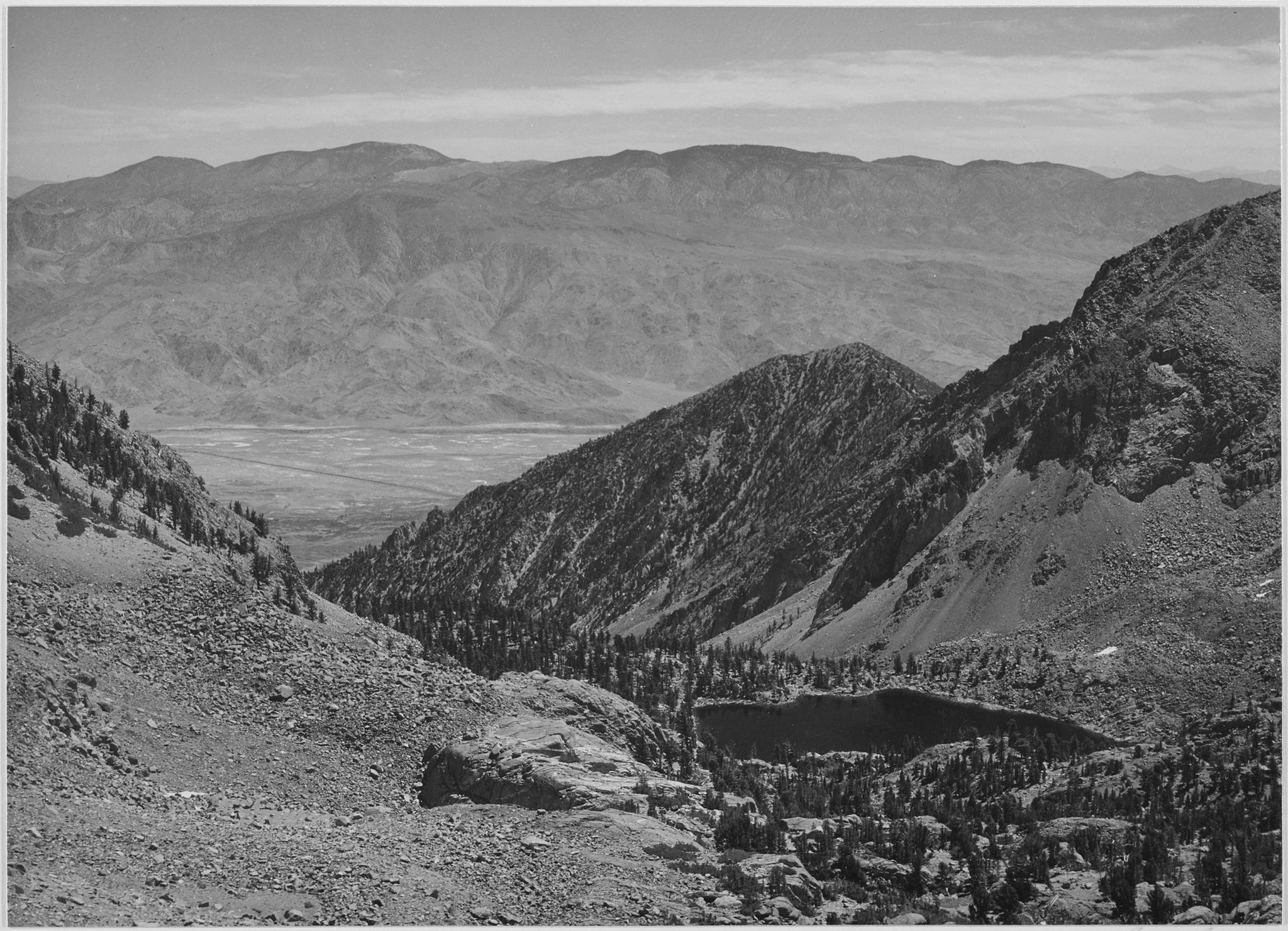 Ansel Adams - Owen's Valley From Sawmill Pass (1936) - 17" x 22" Fine Art Print