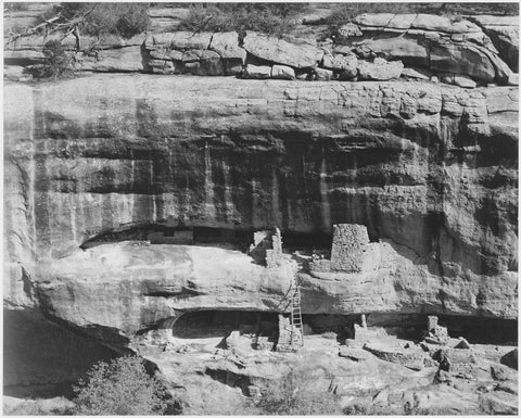 Ansel Adams - Cliff Dwellings Mesa Verde Colorado (1941) - 17" x 22" Fine Art Print