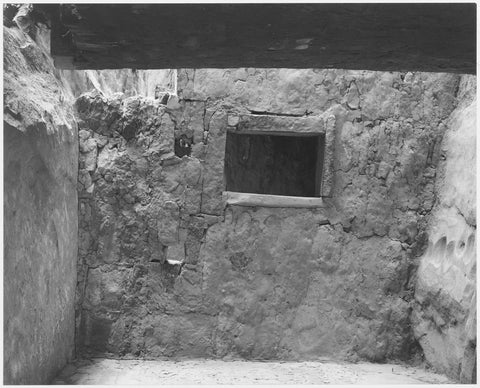 Ansel Adams - Interior Wall & Window @ Cliff Palace Ruins, Mesa Verde Colorado (1941) - 17" x 22" Print