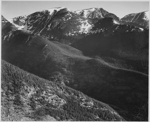 Ansel Adams - Hills & Mountains Rocky Mountain Park CO (1936) - 17" x 22" Art Print