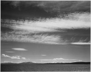 Ansel Adams - Yellowstone Lake Mountains Horizon Wyoming (1939) - 17" x 22" Print