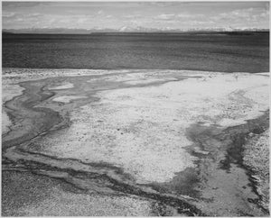 Ansel Adams - Yellowstone Lake Hot Springs Overflow (1939) - 17" x 22" Art Print