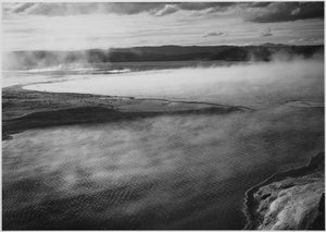 Ansel Adams - Steaming Fountain Geyser Pool Yellowstone (1939) - 17" x 22" Print