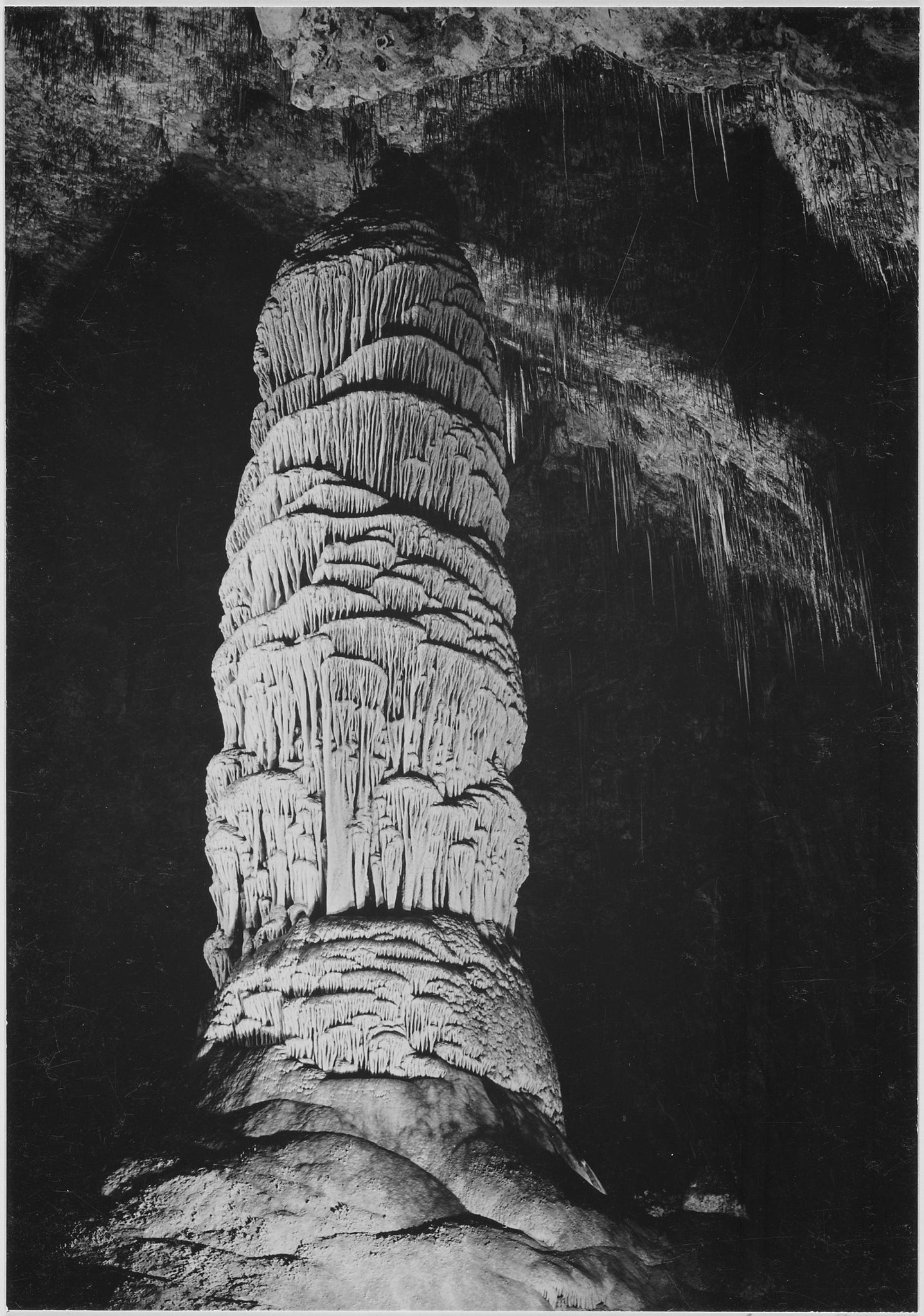 Ansel Adams - Hall of Giants Carlsbad Cavern New Mexico (1941) - 17" x 22" Print