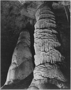 Ansel Adams - Largest Stalagmite 60 Million Years Old Hall of Giants  1941) - 17"x22" Fine Art Print